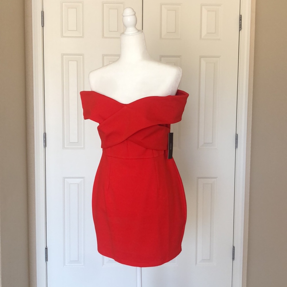 Off the Shoulder Cocktail Dress - Lulu’s